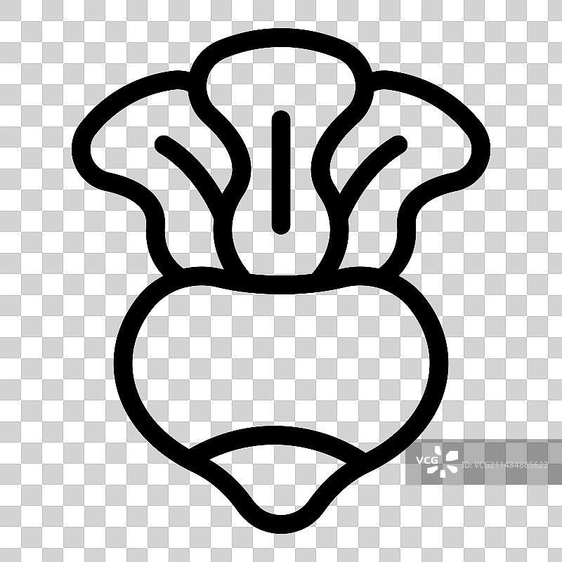 萝卜甜菜根图标健康轮廓图片素材