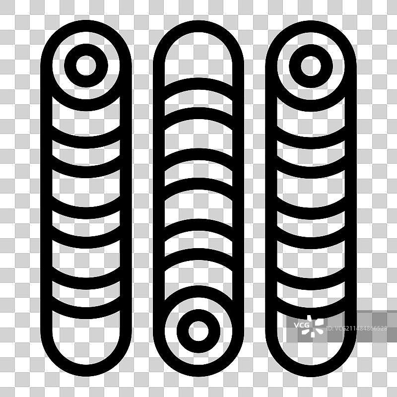 香草威化卷图标轮廓巧克力图片素材