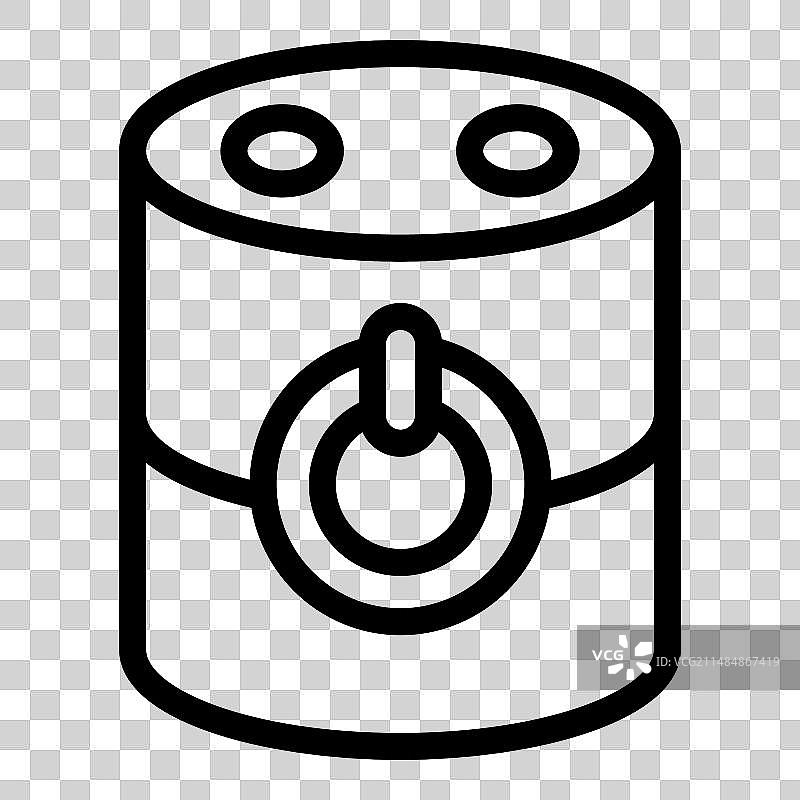 智能音箱线稿图标语音控制图片素材