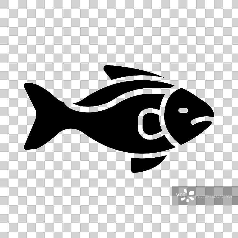 适用于个人用途的黄背鱼图案图标图片素材