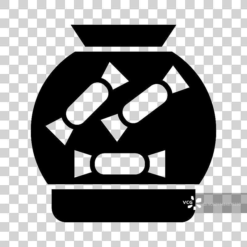 糖果罐字形图标，适用个人及商业用途图片素材