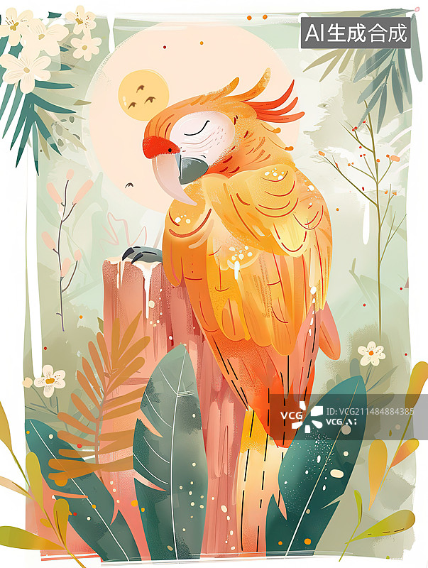 【AI数字艺术】在花丛中的美丽的图片素材