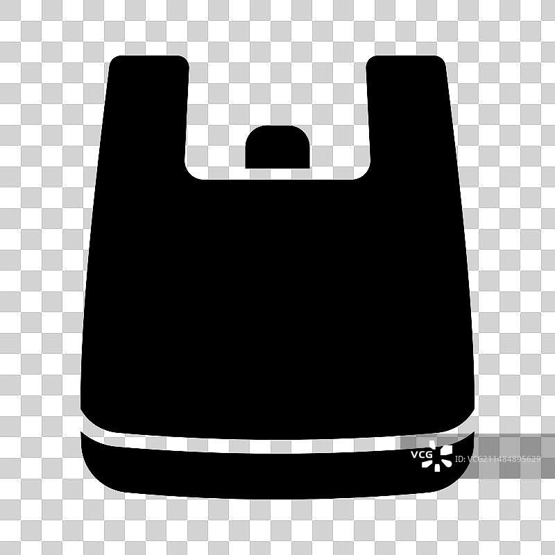 用于个人用途的塑料袋字形图标图片素材