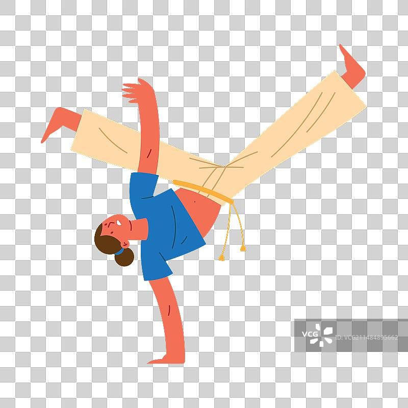 跳卡波耶拉舞的人图片素材