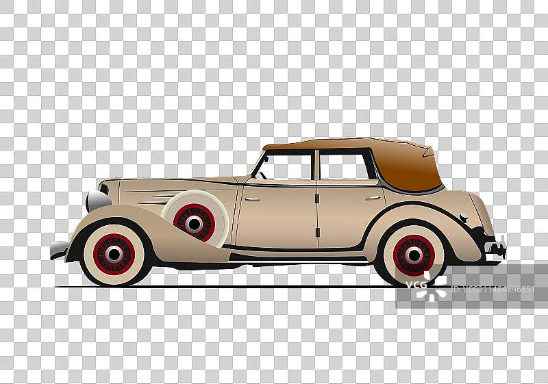 豪华敞篷老爷车图片素材