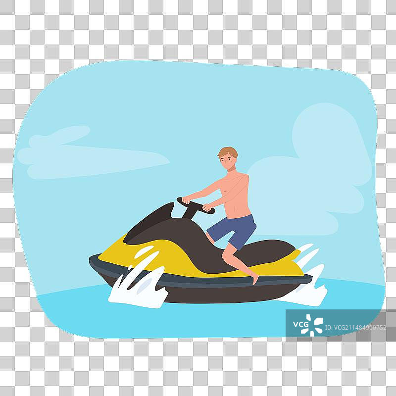 海上摩托艇探险：刺激的摩托艇体验图片素材