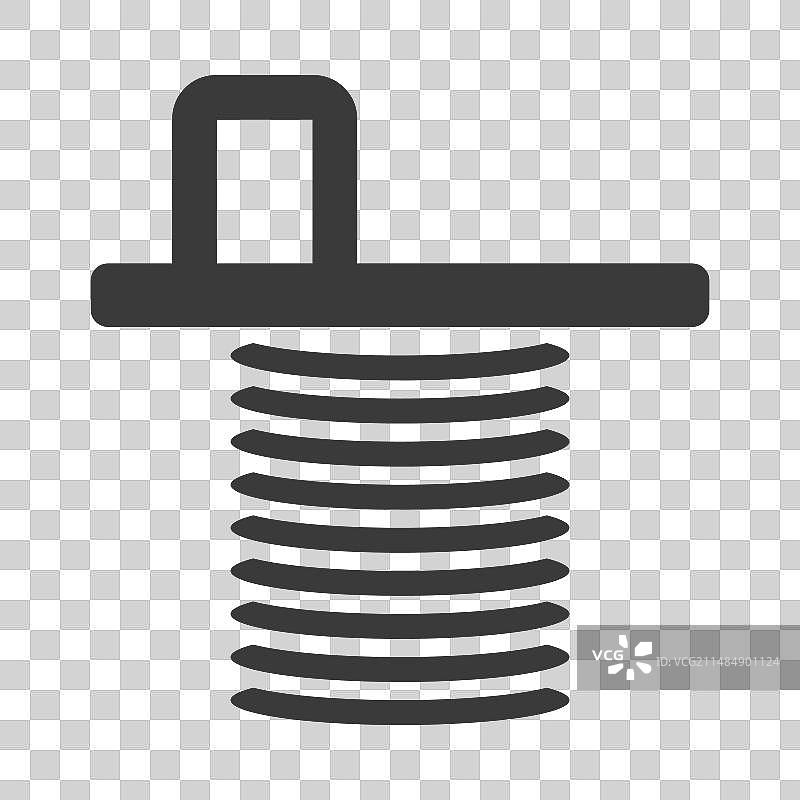 弹簧平衡板Glyph图标图片素材