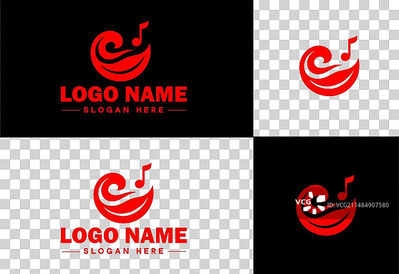 音乐logo歌曲歌手DJ声音艺术图标图形图片素材