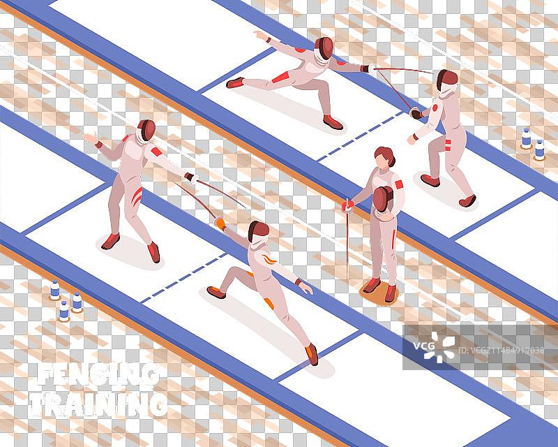 击剑俱乐部训练背景图片素材