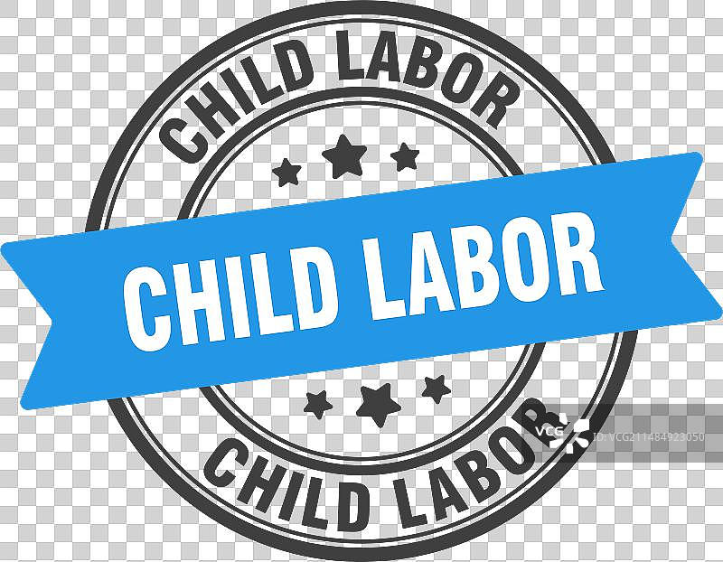 关于禁止使用童工的标签图片素材