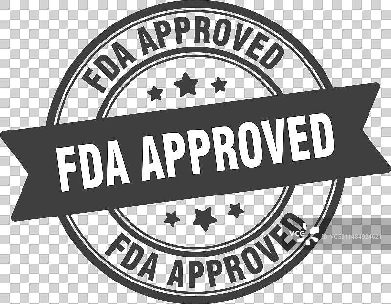 FDA批准印章标签图片素材