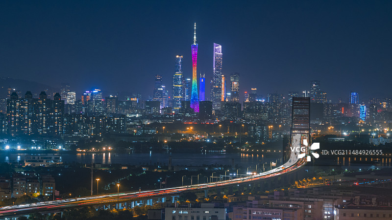 广州进城之路图片素材