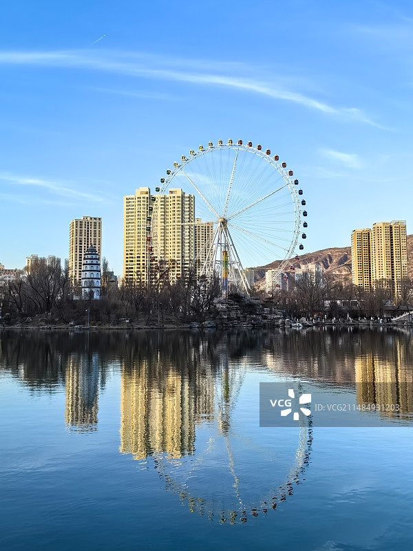 西宁人民公园摩天轮图片素材