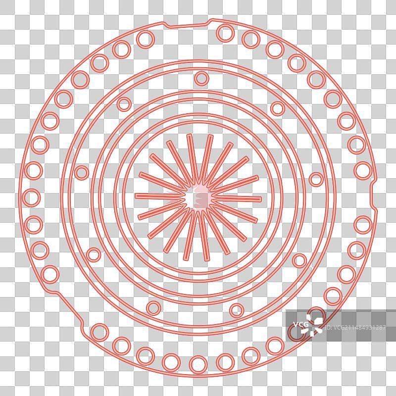 霓虹汽车离合器篮罩图片素材