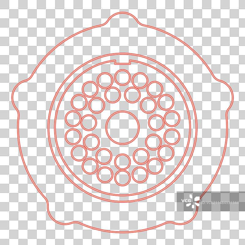 绞肉机板迷你研磨器霓虹灯栅格图片素材