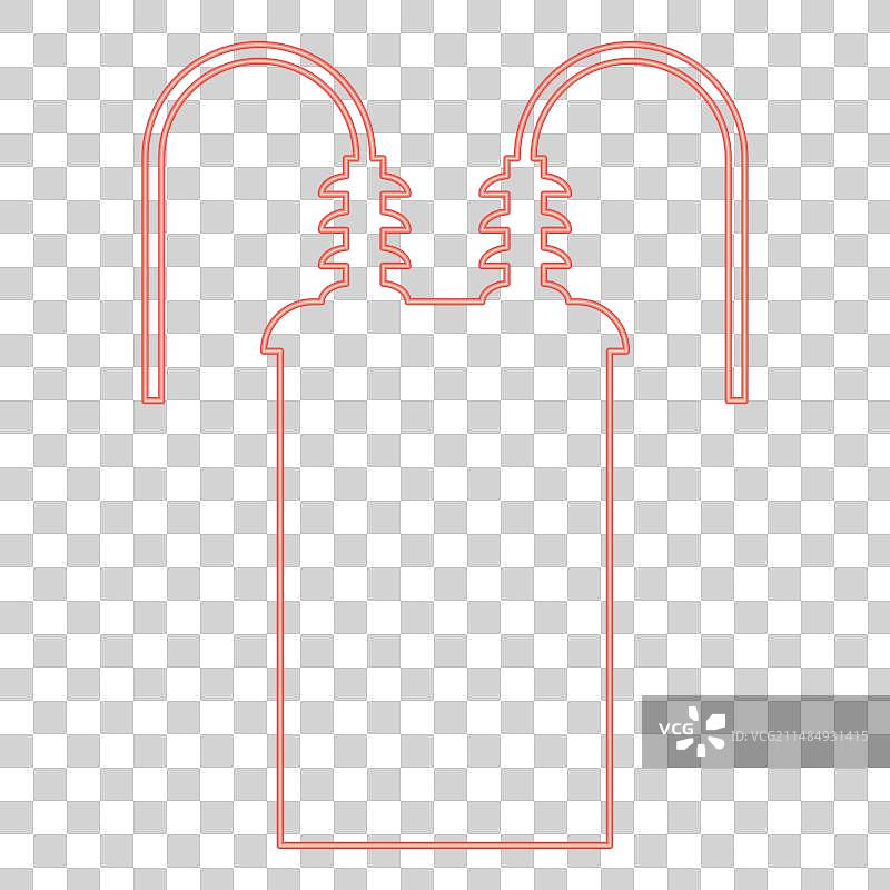 霓虹灯变压器高压变电站图片素材