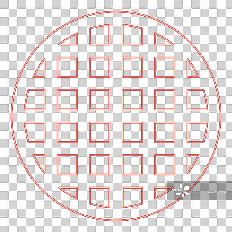 霓虹灯格栅网烧烤架图片素材