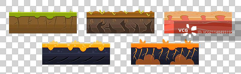 不平坦地形游戏平台图片素材