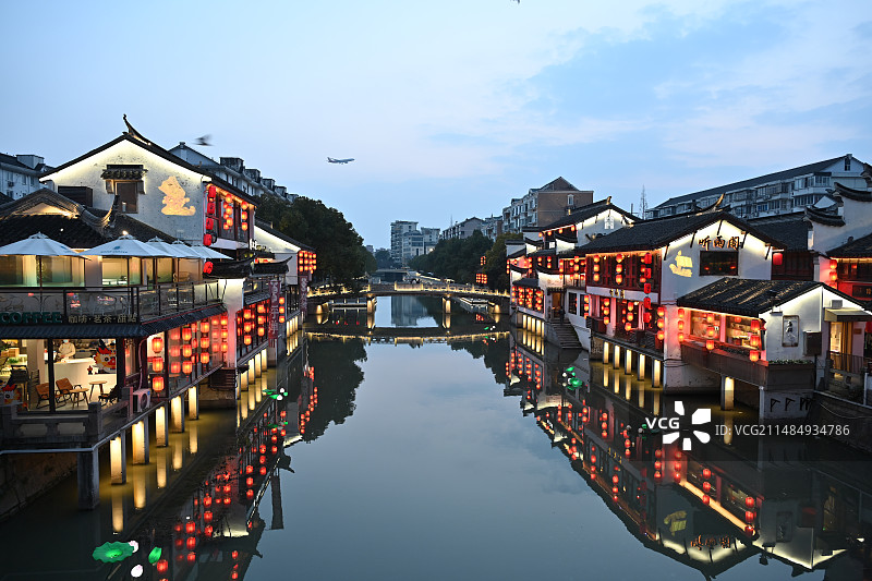 上海市七宝老街江南水乡风情图片素材