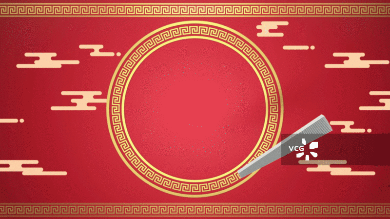 中国风折扇扇面背景3D渲染图片素材