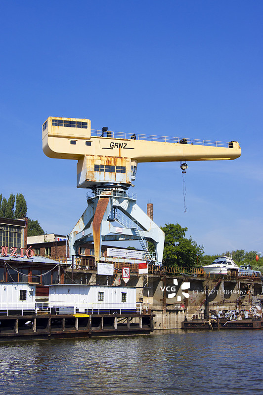 码头起重机图片素材