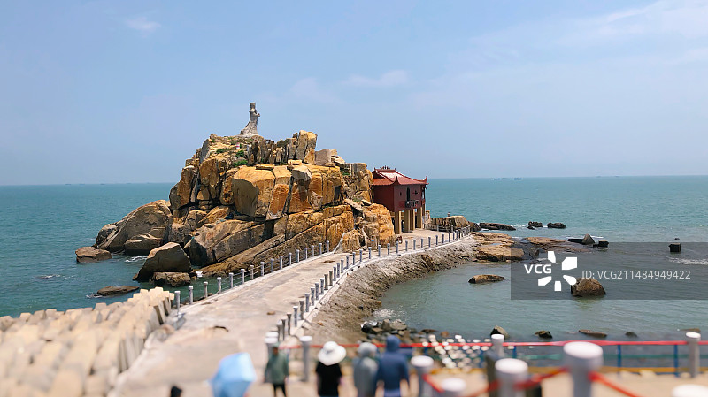 在海边的妈祖庙图片素材