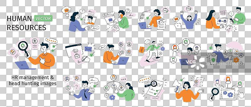 人力资源和招聘：员工寻找图片素材