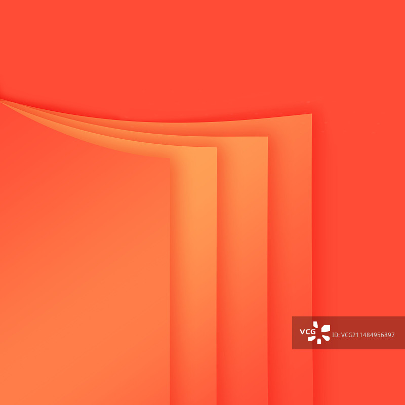 红色祖国党建正方形封面插画图片素材