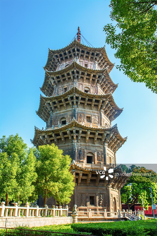 镇国塔 东塔 泉州 开元寺 阿育王东西二塔 泉州开元寺 历史文化景点 南宋古塔 石塔 文物古迹图片素材