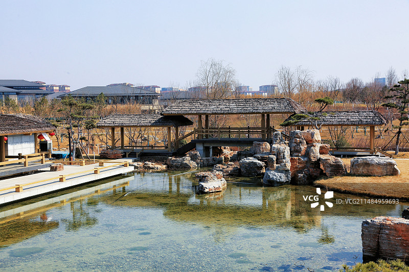 雄安新区悦容公园美景随拍中苑图片素材