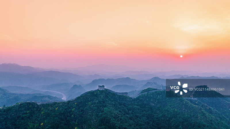 河北金山岭长城图片素材