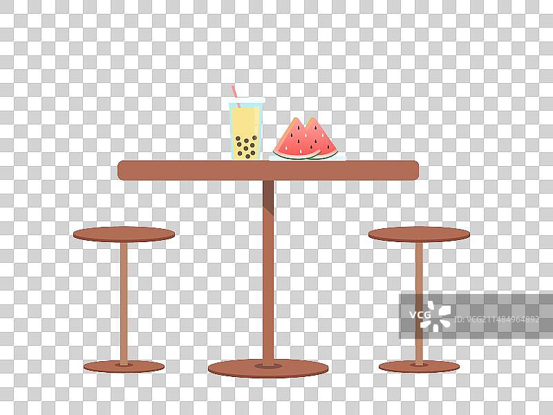 矢量插画餐桌图片素材
