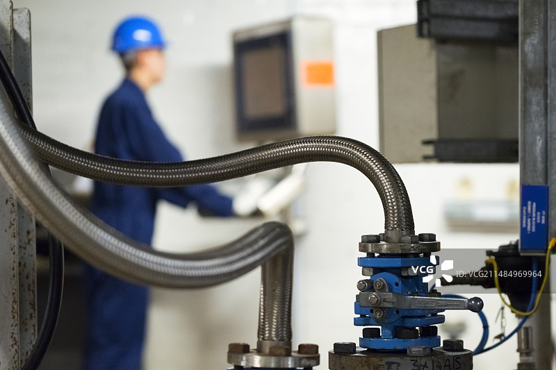 英国苏格兰卡拉化学工厂图片素材