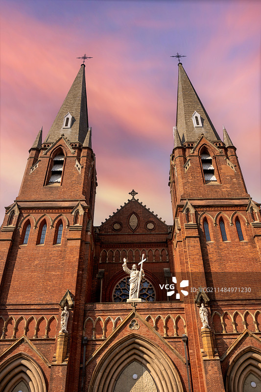 徐家汇教堂图片素材