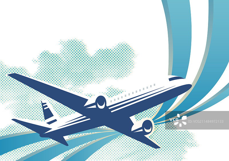 飞机运输天空城市图片素材