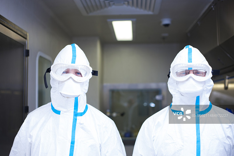 药品制造防护服图片素材