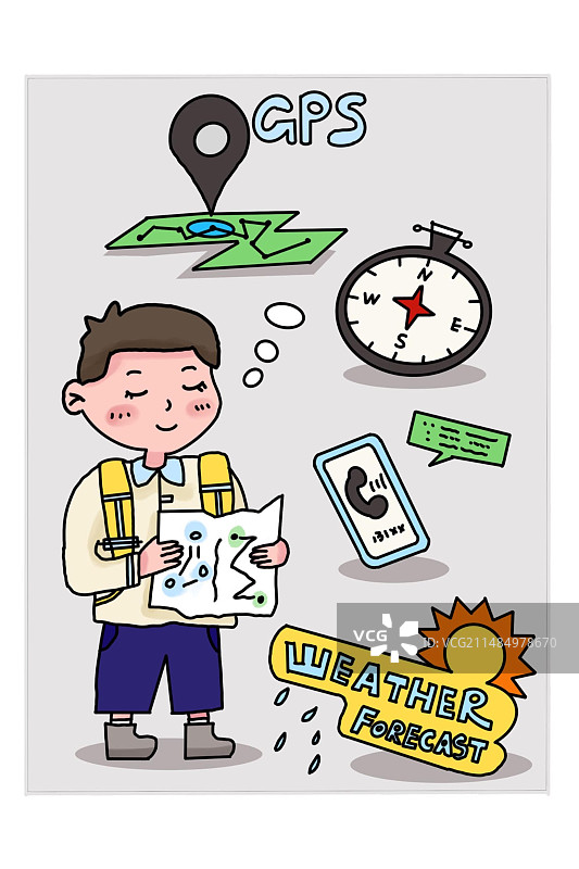 野外出行指南图片素材