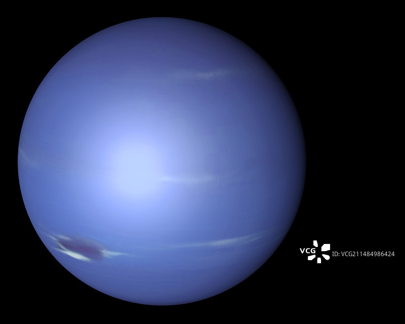 来自太空的海王星插画图片素材