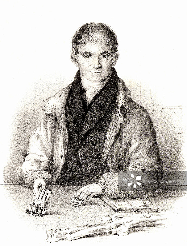 英国化石收藏家威廉·比尔德图片素材