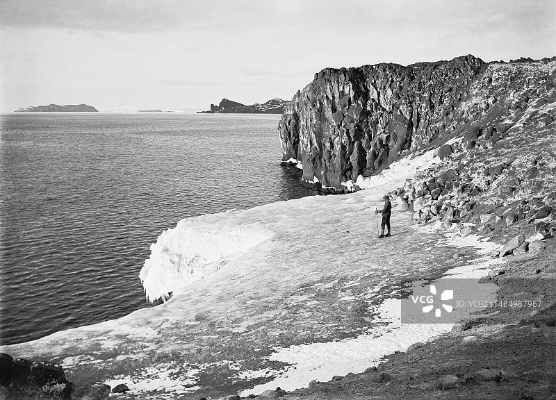 1911年罗伊兹角南极探险图片素材