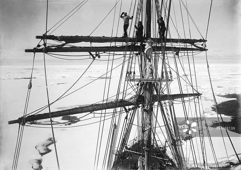 新地南极探险，1910年图片素材