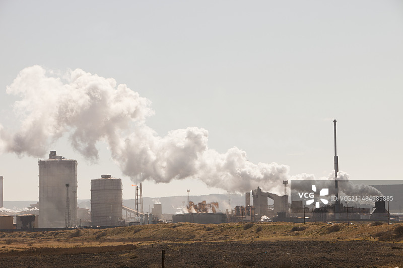 英国蒂赛德的雷德卡钢铁厂图片素材