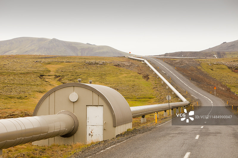冰岛地热管道图片素材