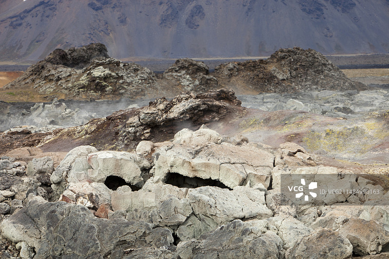 冰岛熔岩流图片素材