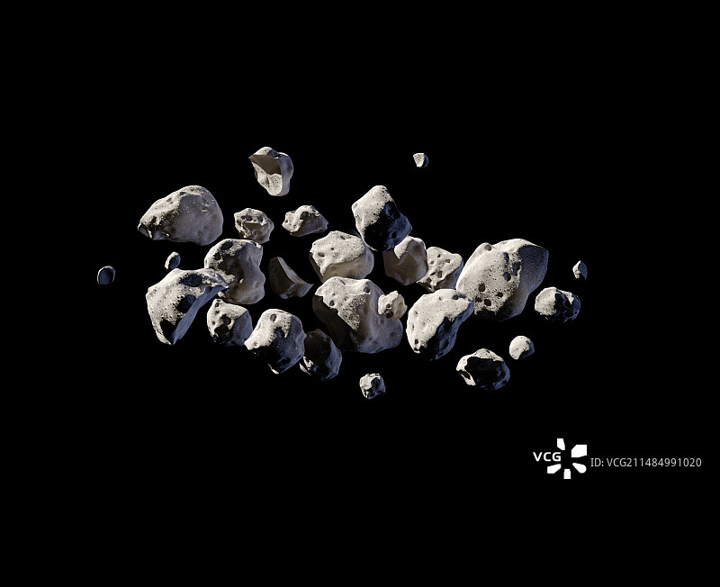 小行星2011 MD的结构图片素材