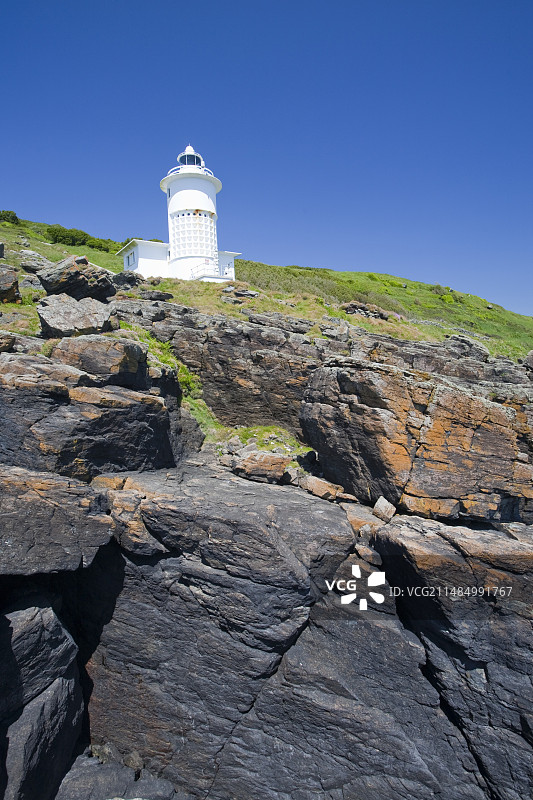 Mousehole附近的泰特杜灯塔图片素材
