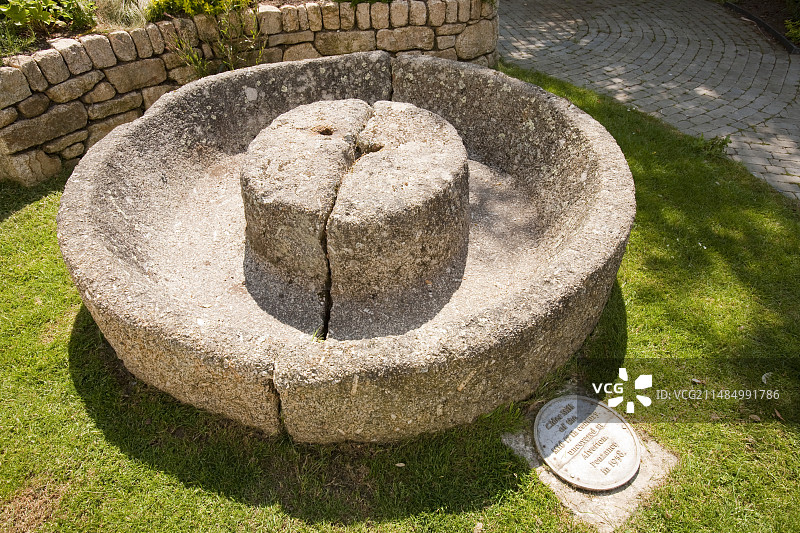 16世纪的苹果酒榨汁机图片素材