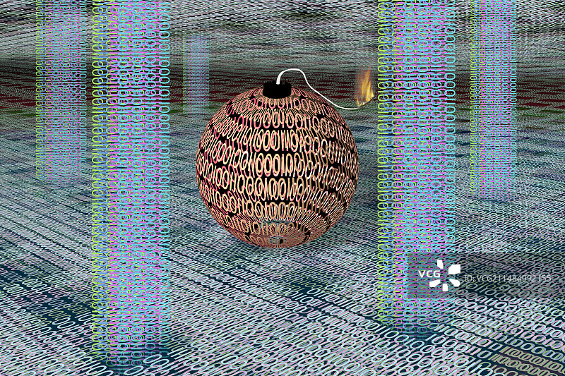 赛博炸弹插画图片素材