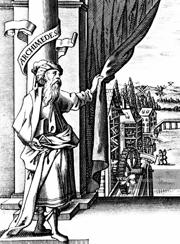 阿基米德，古希腊数学家图片素材