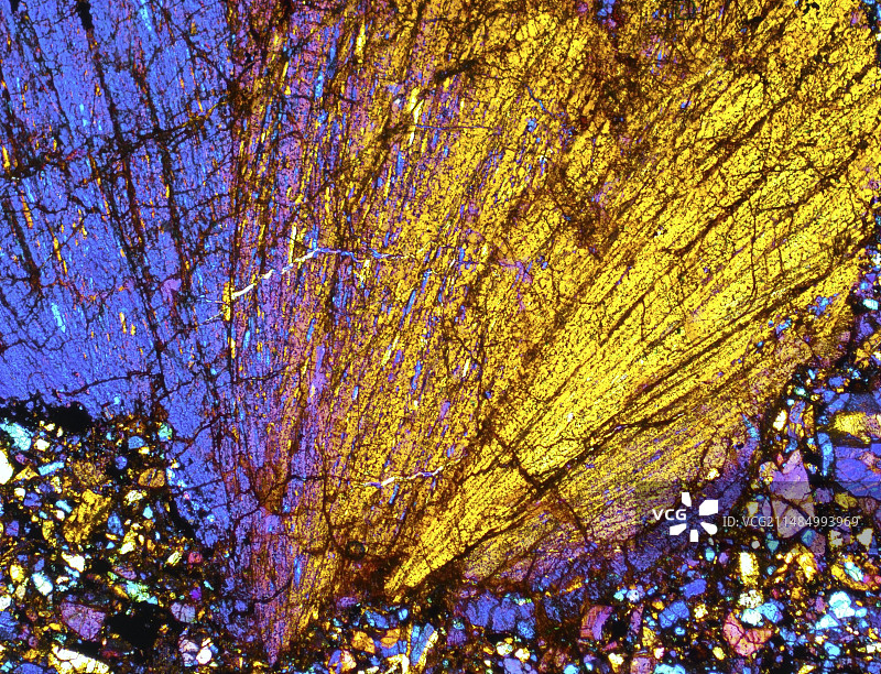 SAU 001 陨石显微照片图片素材